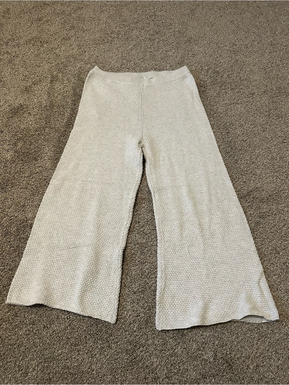 FP Beach Cream Textured Knit Sweater